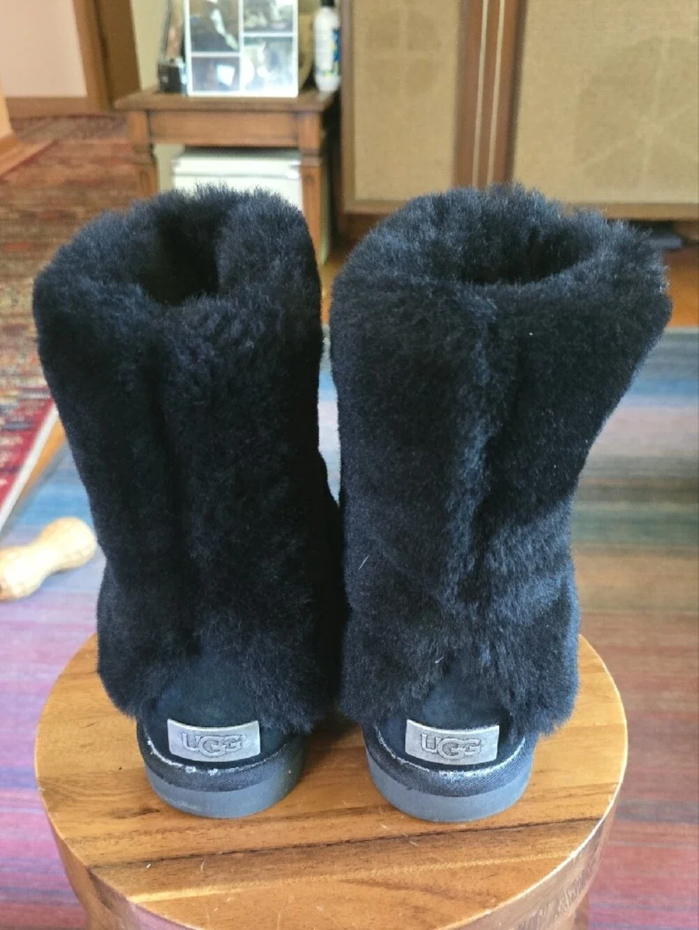 BRAND NEW UGG Patten Black Plush Winter Boots Sz 9